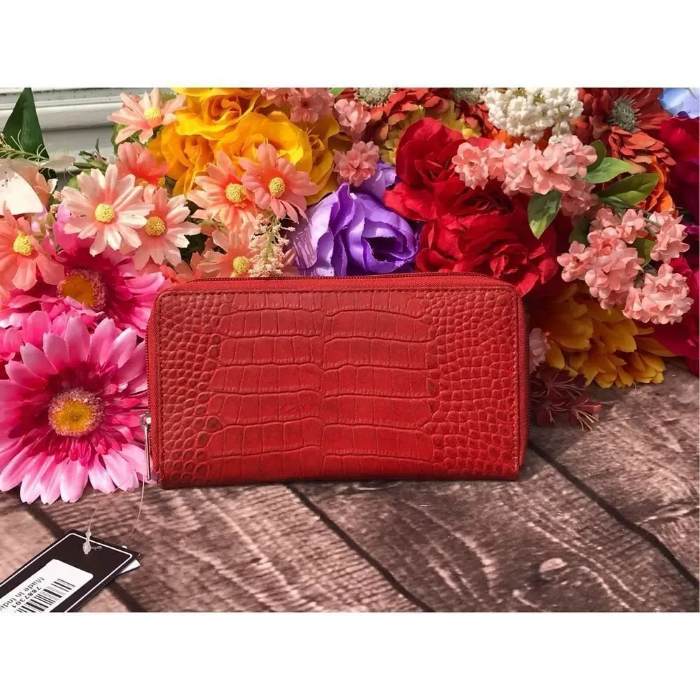 Red Genuine Leather Wallet
